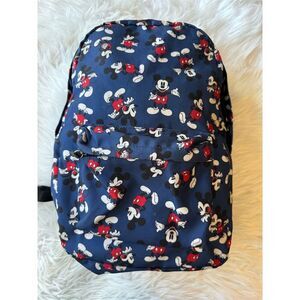 Disney Mickey Mouse  Backpack Navy Blue All Over Print Travel Cruise School